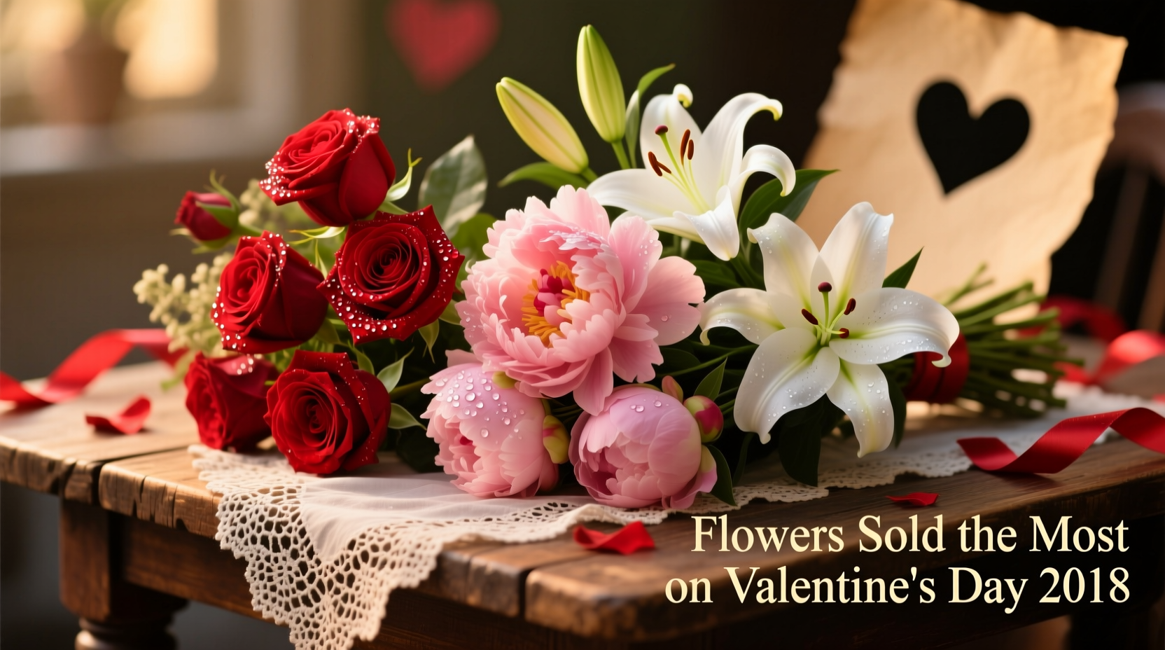 what sold the most on valentines day 2018