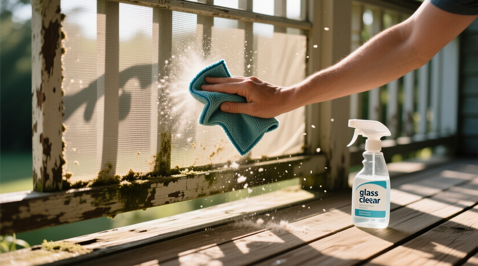 how to clean porch screens