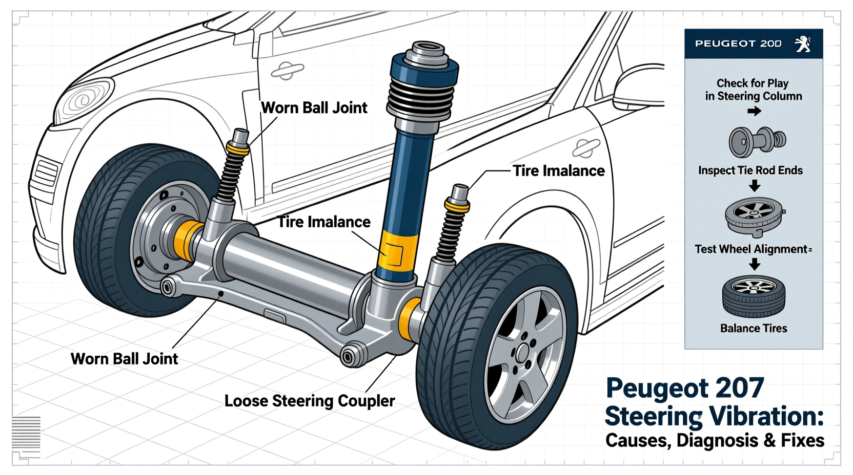 Peugeot 207 Steering Vibration: Causes, Diagnosis & Fixes