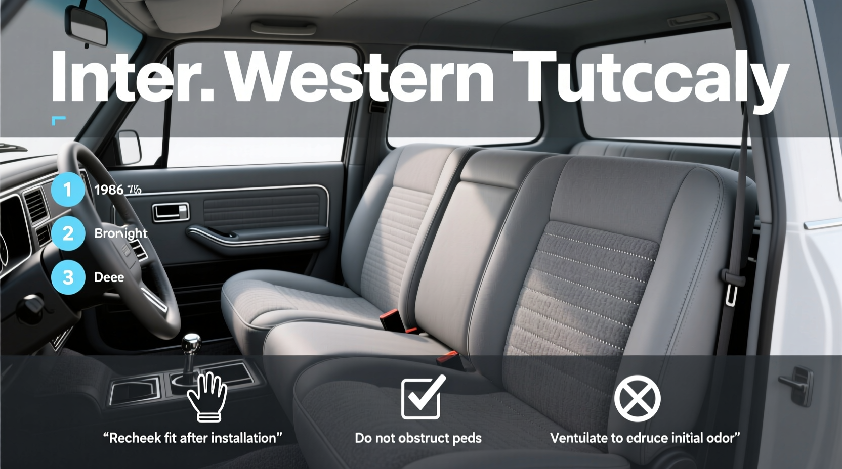 1986 Ford Bronco Seat Covers Buying Guide