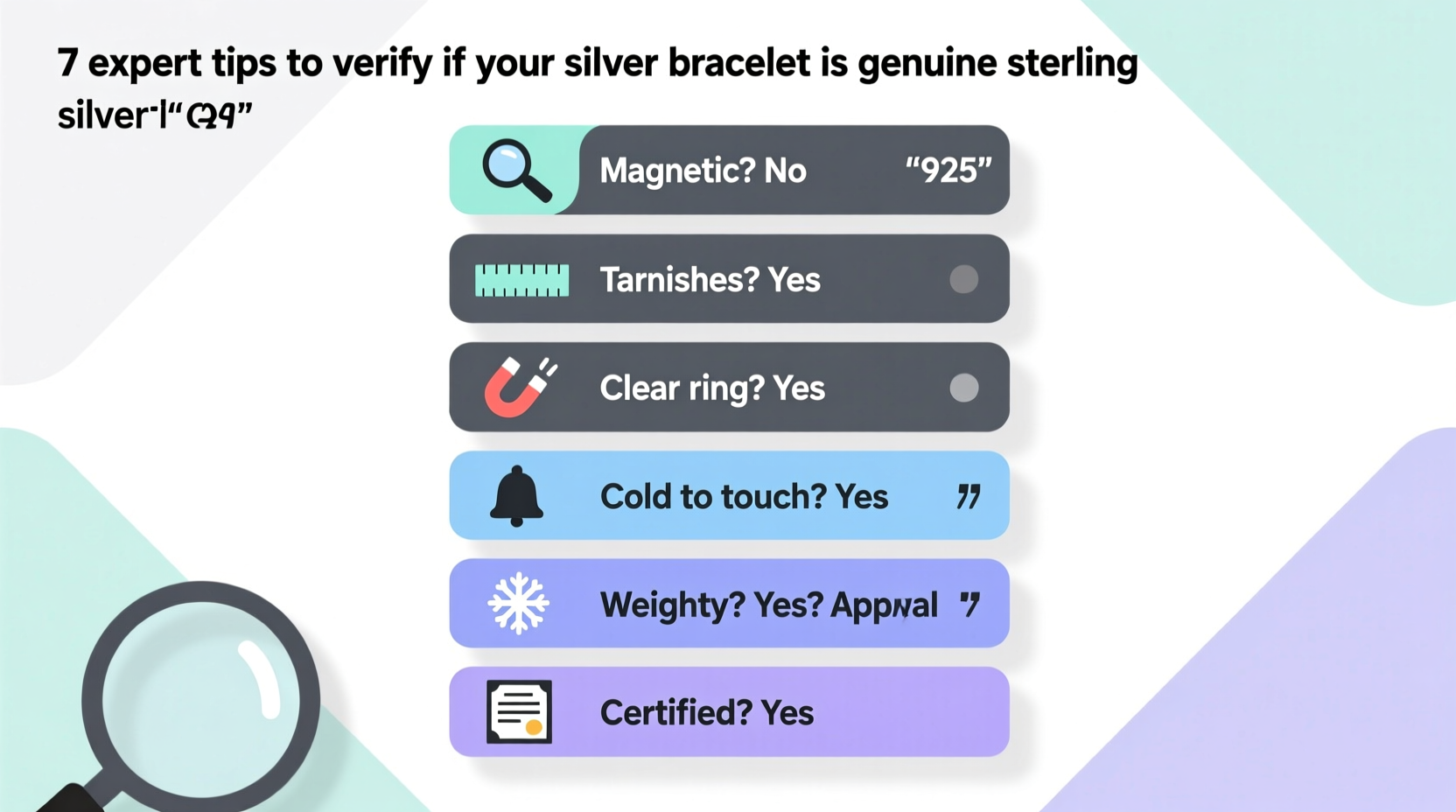 7 expert tips to verify if your silver bracelet is genuine sterling silver