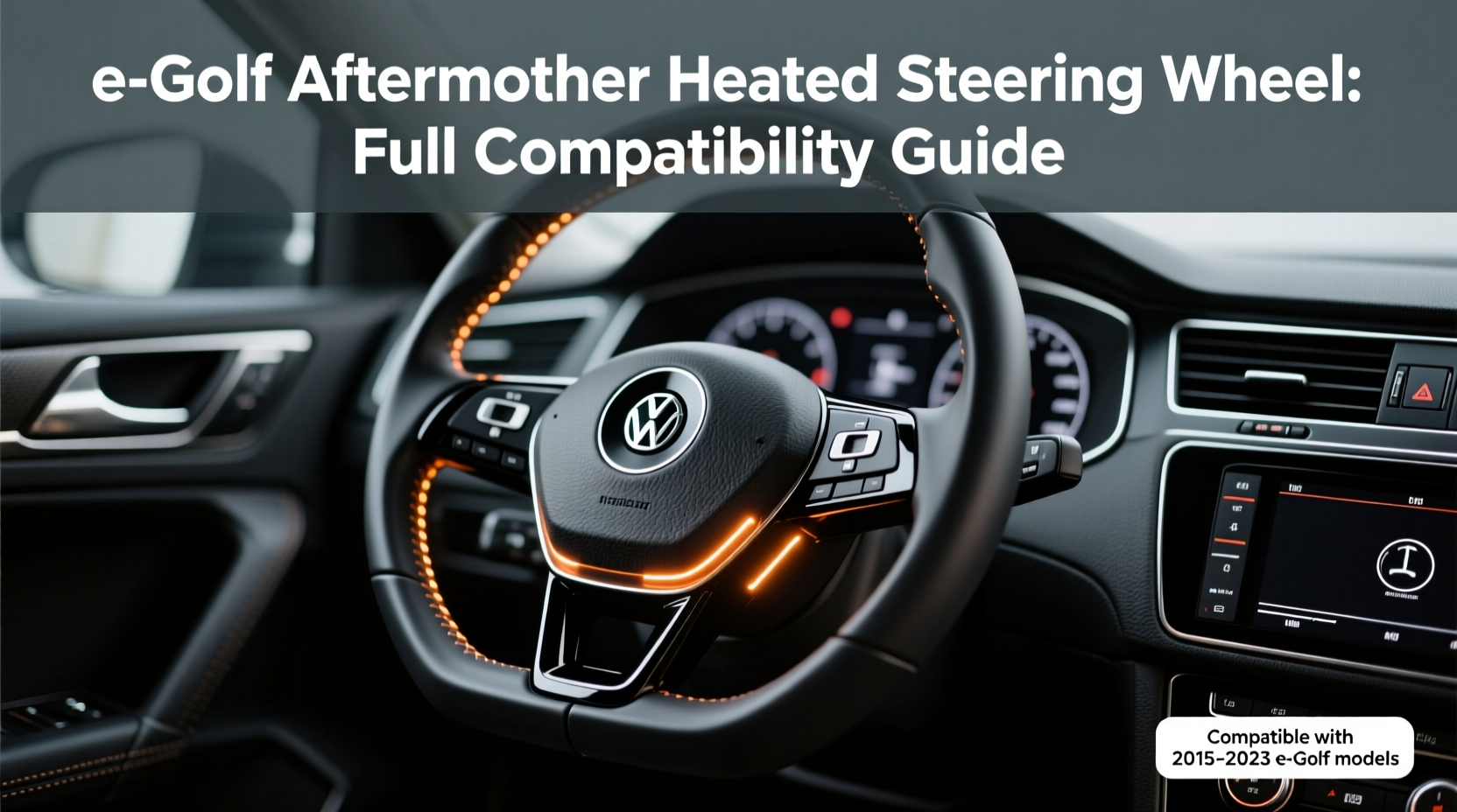 e golf aftermarket heated steering wheel