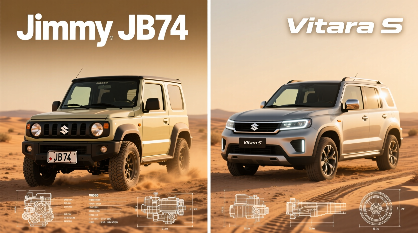 Jimny JB74 vs Vitara S: Key Differences Explained