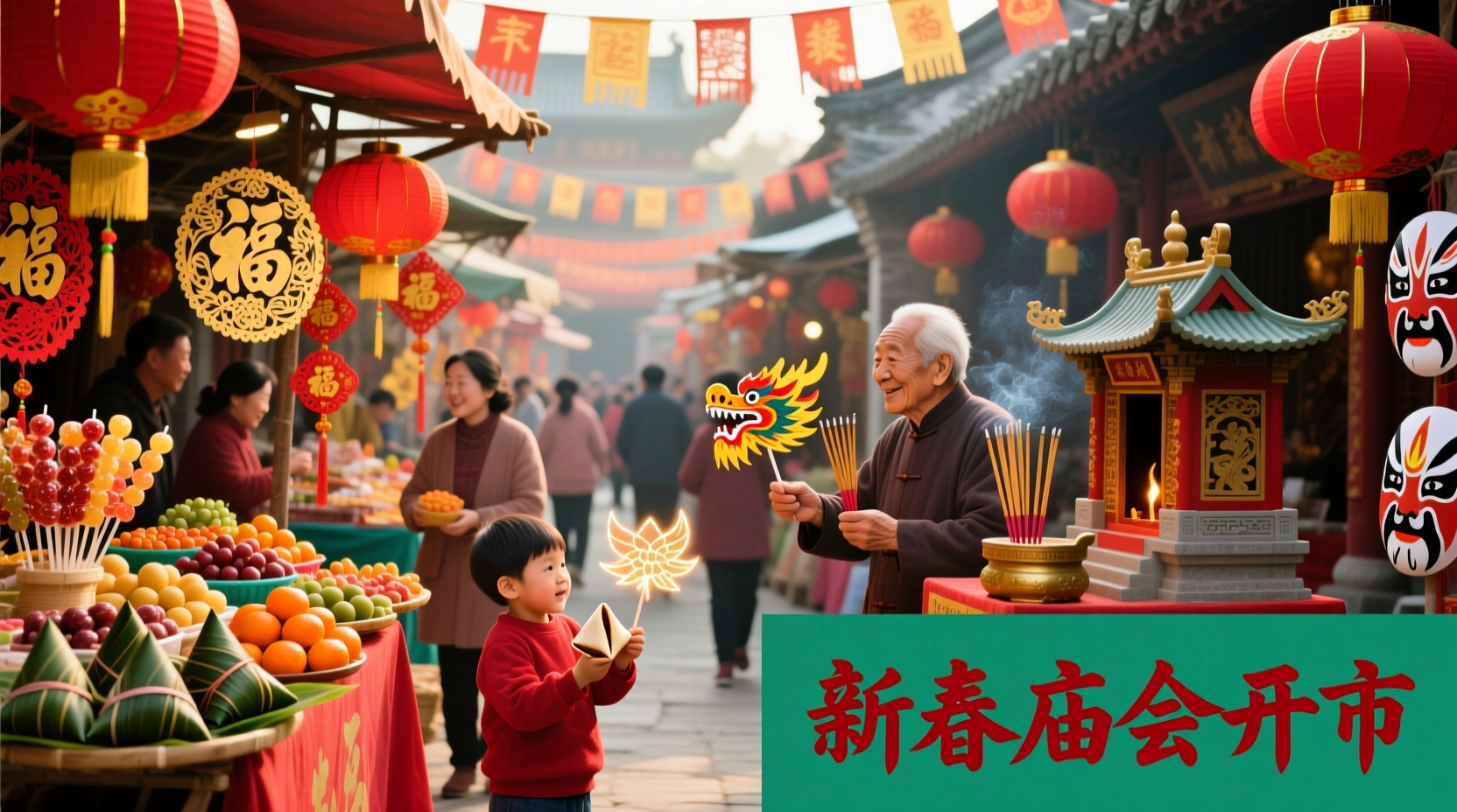 is temple market open during chinese new year