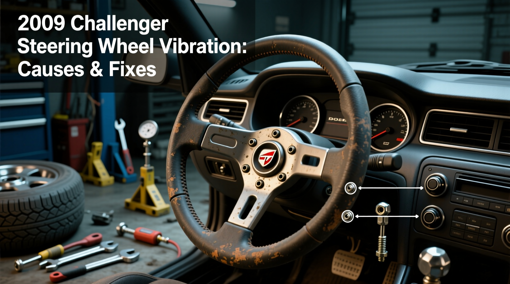 09 challenger steering wheel vibration