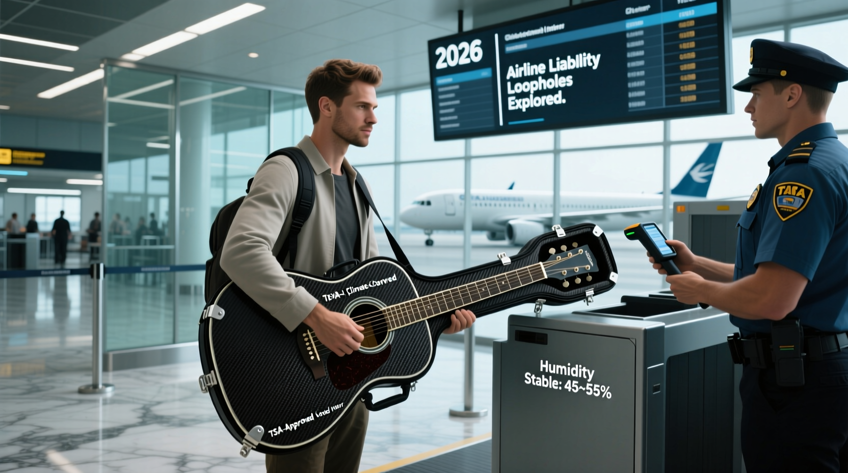 Can You Safely Fly With a High-End Acoustic Guitar in 2026? TSA-Approved Hard Case Dimensions, Humidity Control During Layovers, and Airline Liability Loopholes