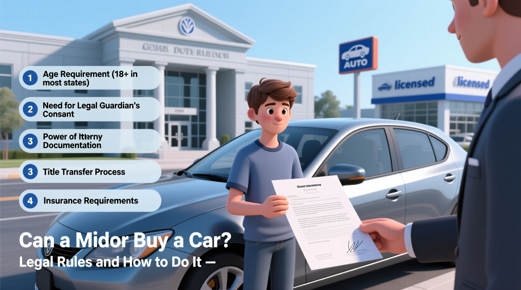 can a minor buy a car