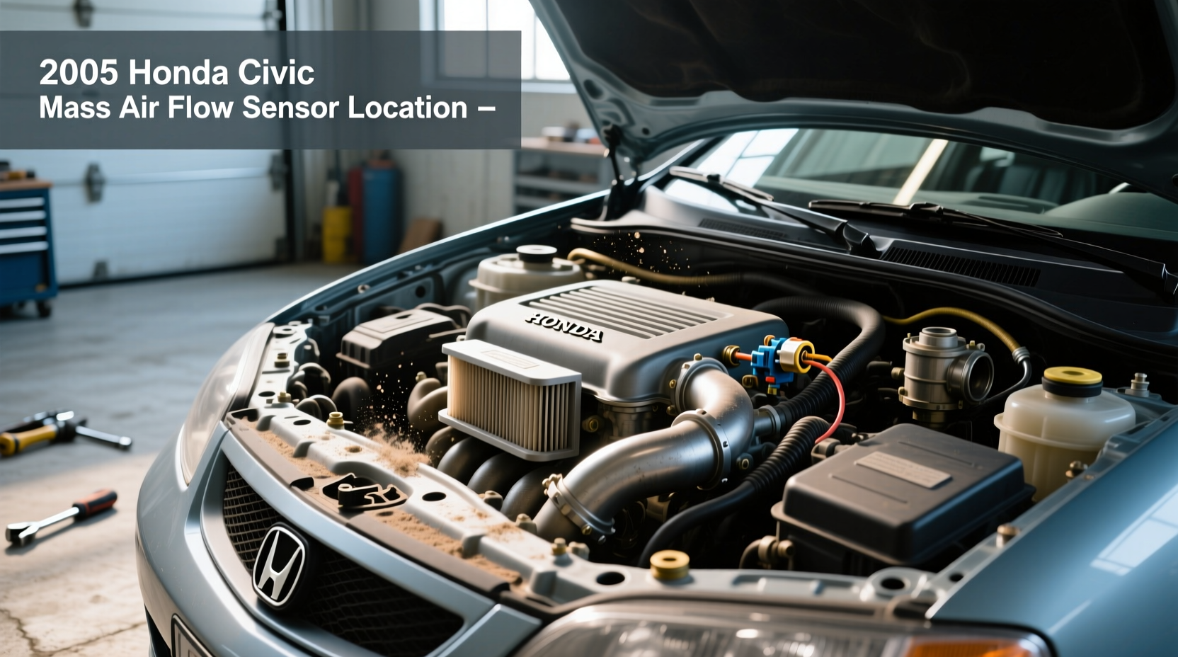 2005 honda civic maf sensor location fix guide