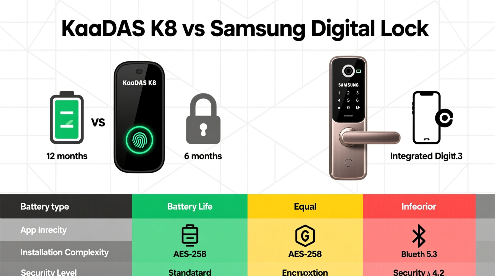 kaadas k8 vs samsung digital lock is the upgrade really worth it