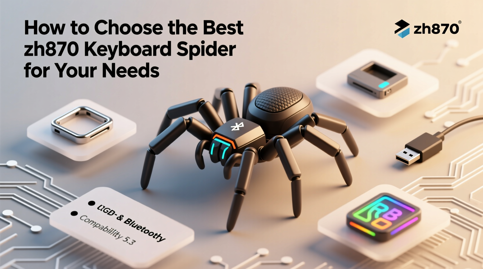 zh870 keyboard spider