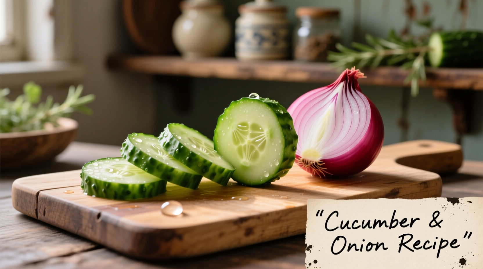 recipe for cucumber and onion