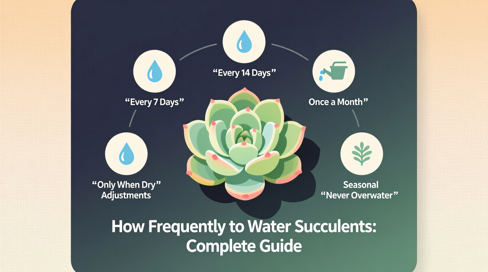 how frequently to water succulents