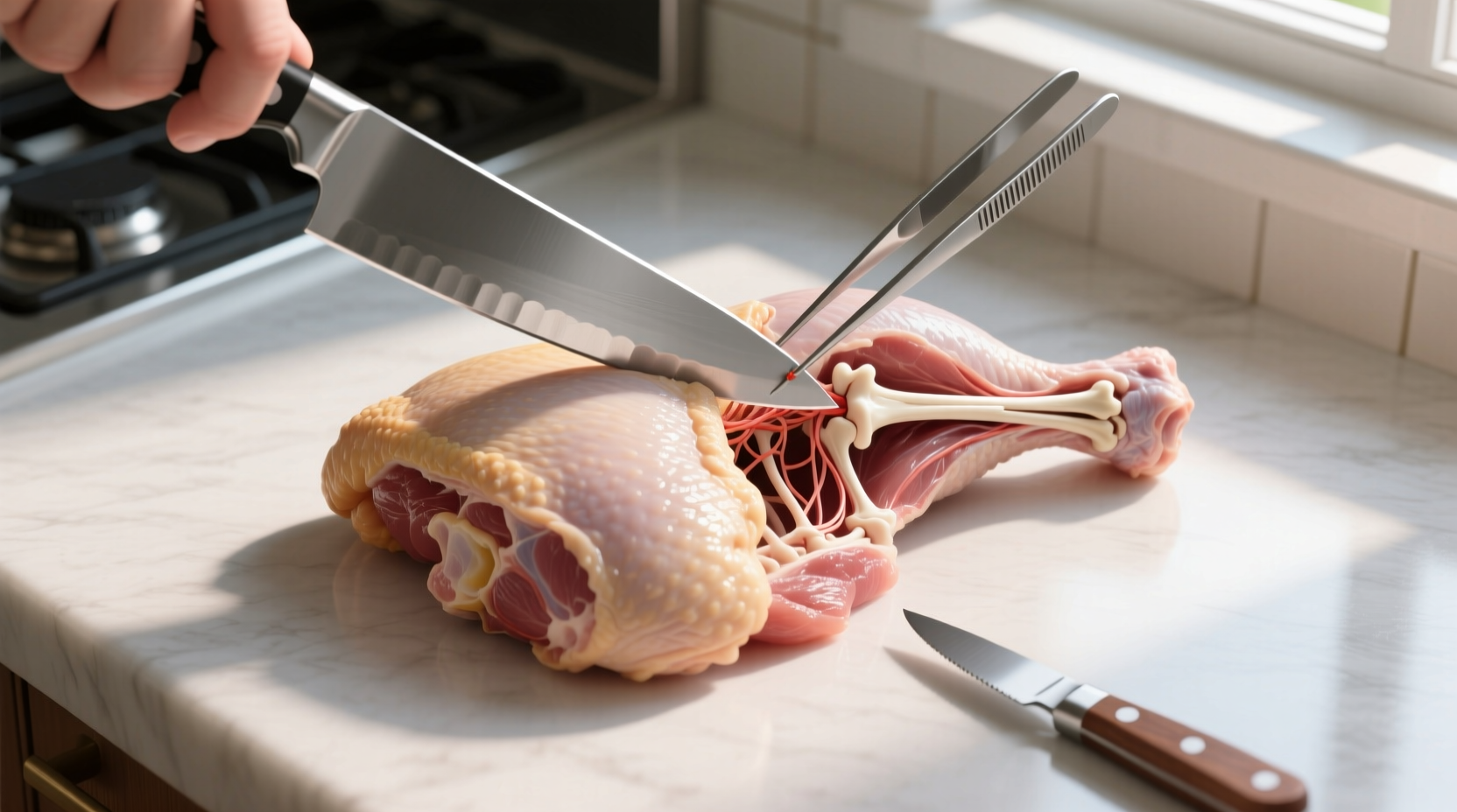 how to debone a chicken thigh