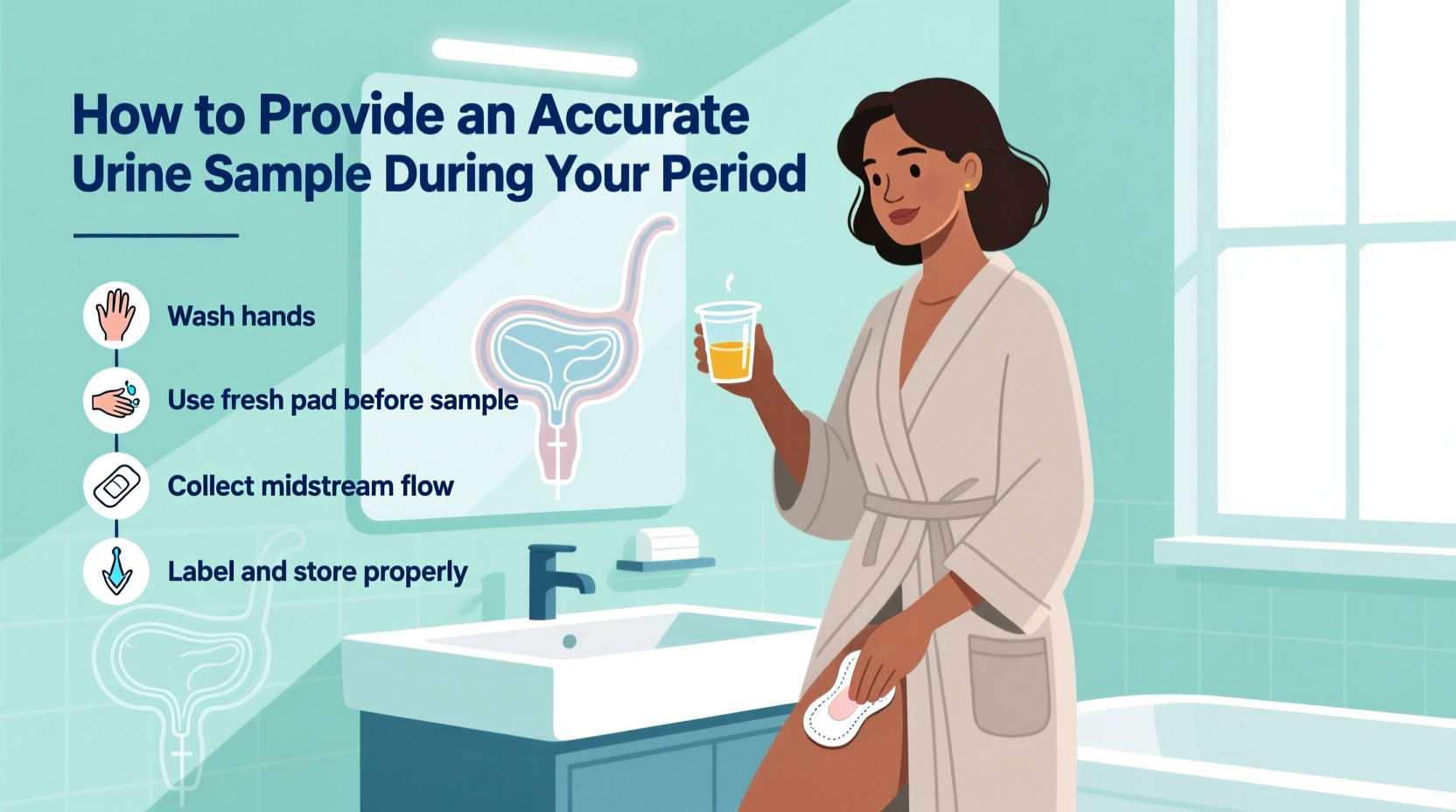 how to confidently provide an accurate urine sample during your period a practical guide