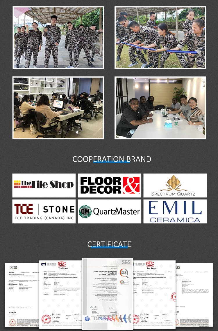 Customized High wooden office table reception desk company work table