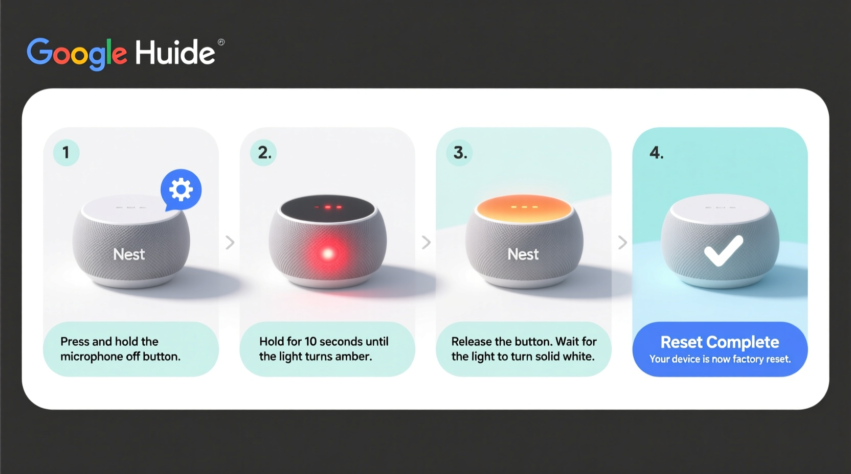 step by step guide to factory resetting your google nest mini quickly and safely