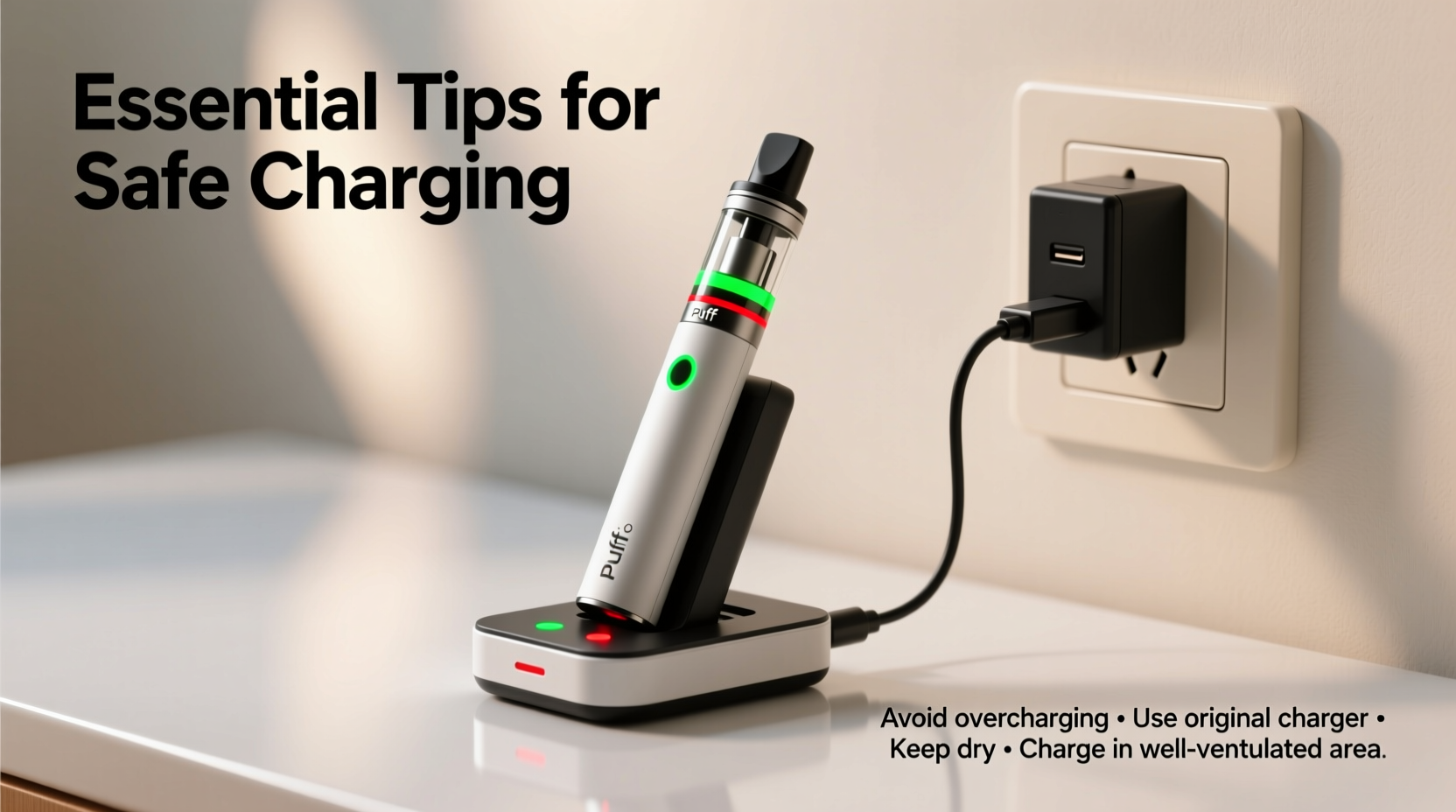 essential tips for safely charging your puff electronic cigarette for optimal performance