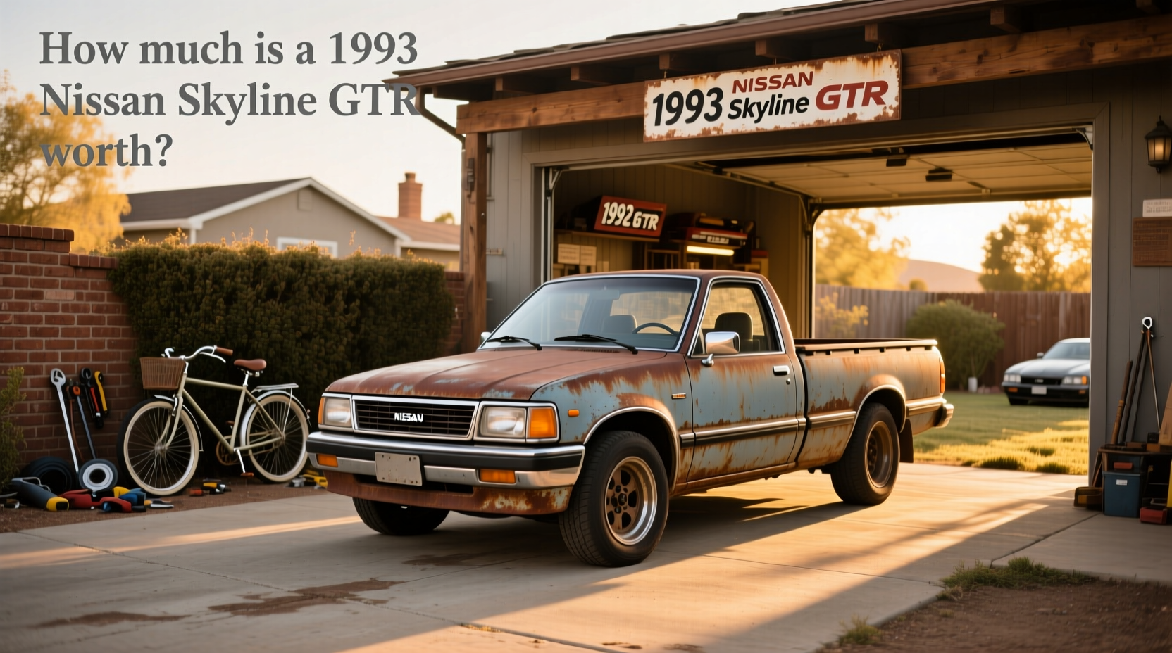 1993 Nissan Hardbody pickup truck parked outdoors