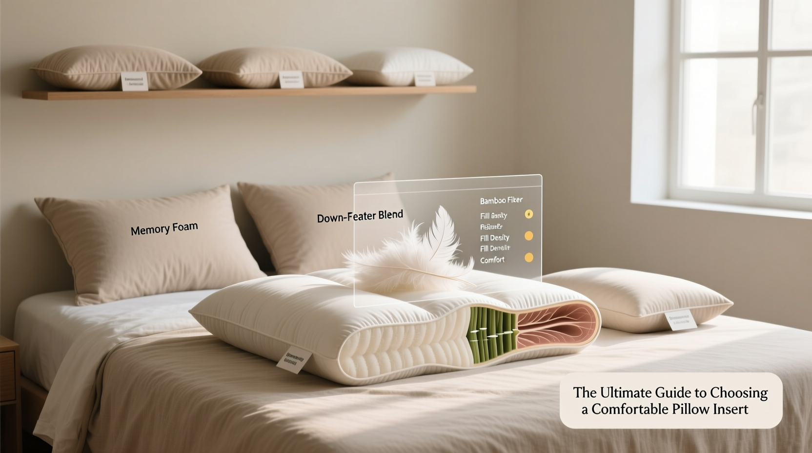 the ultimate guide to choosing a comfortable pillow insert for your pillowcase