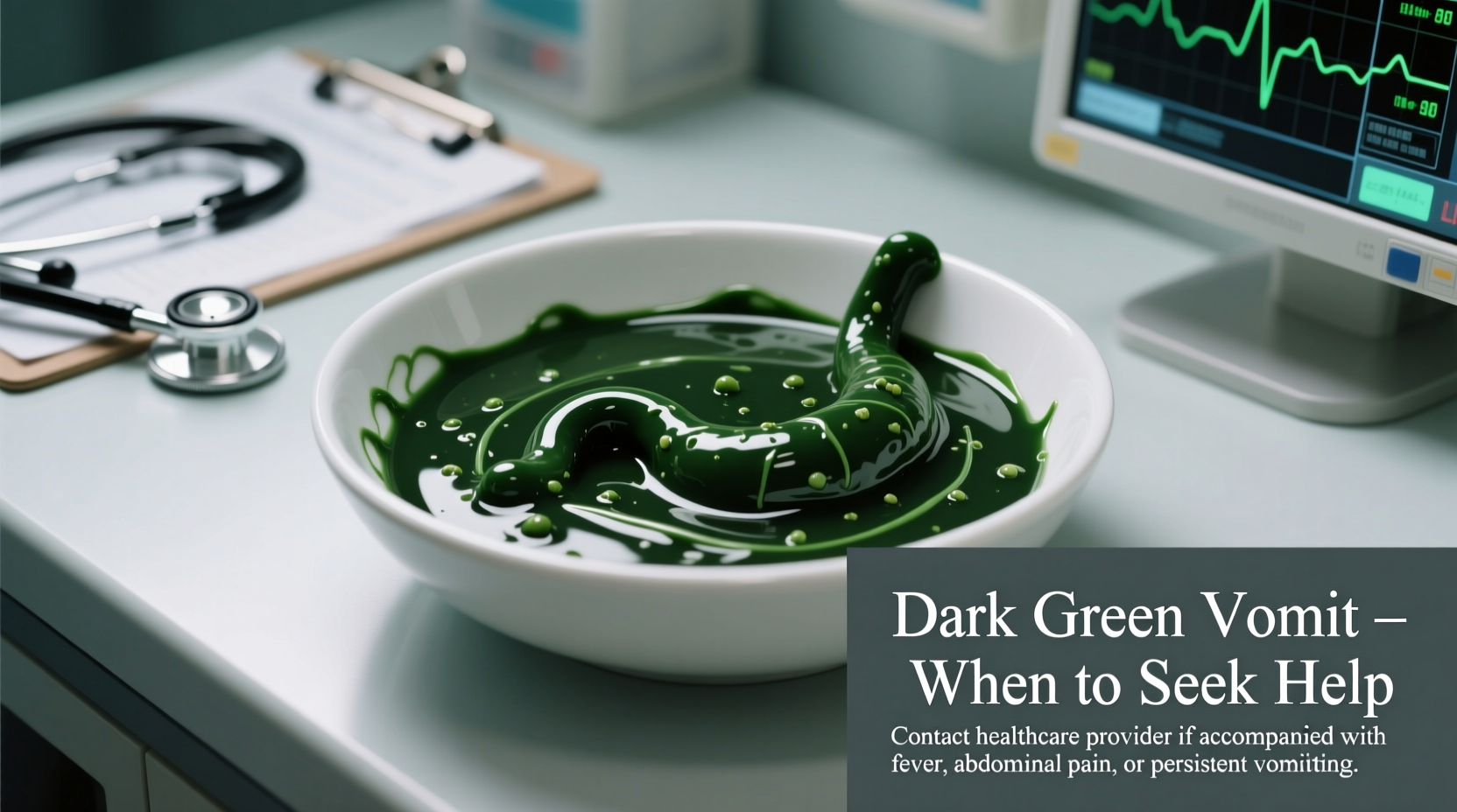 dark green vomit causes meaning and when to seek help