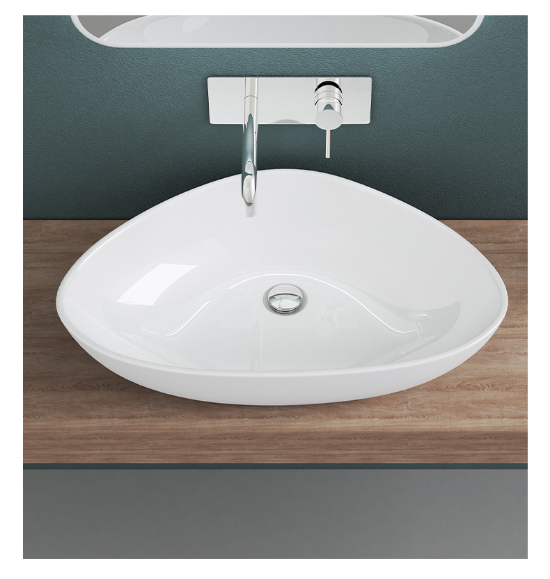 欧洲设计卫生洁具陶瓷洗手盆/浴室水槽洗手台面水槽洗发水水槽单孔