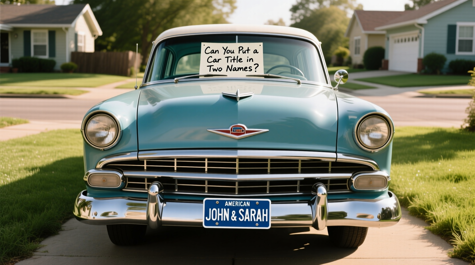 can you put a car title in two names