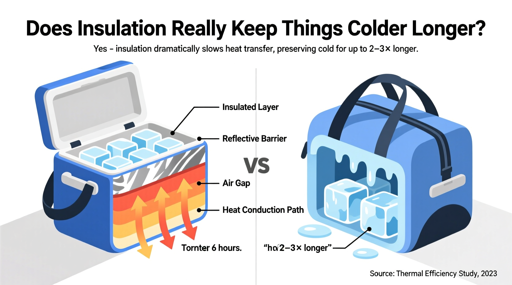 insulated vs non insulated cooler bag does insulation really keep things colder longer