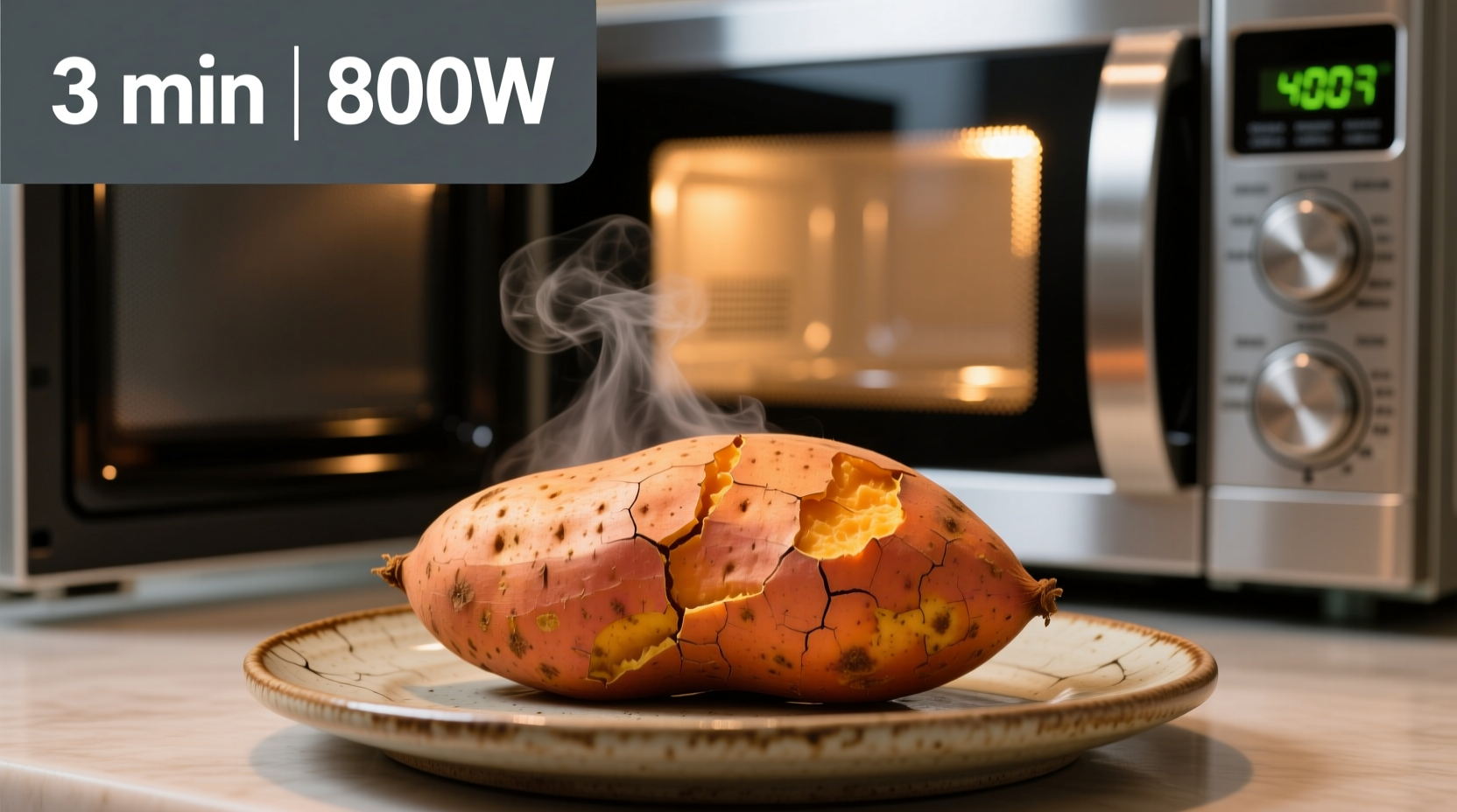 cook a sweet potato microwave