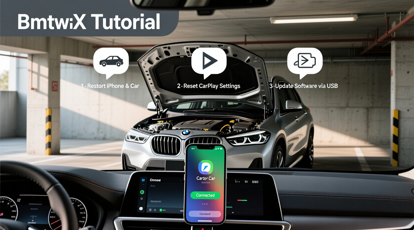 bmw ix1 carplay disconnect fix