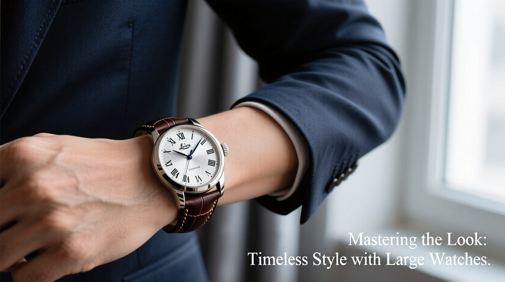 mastering the look how to style large face watches with leather straps for a sophisticated appeal