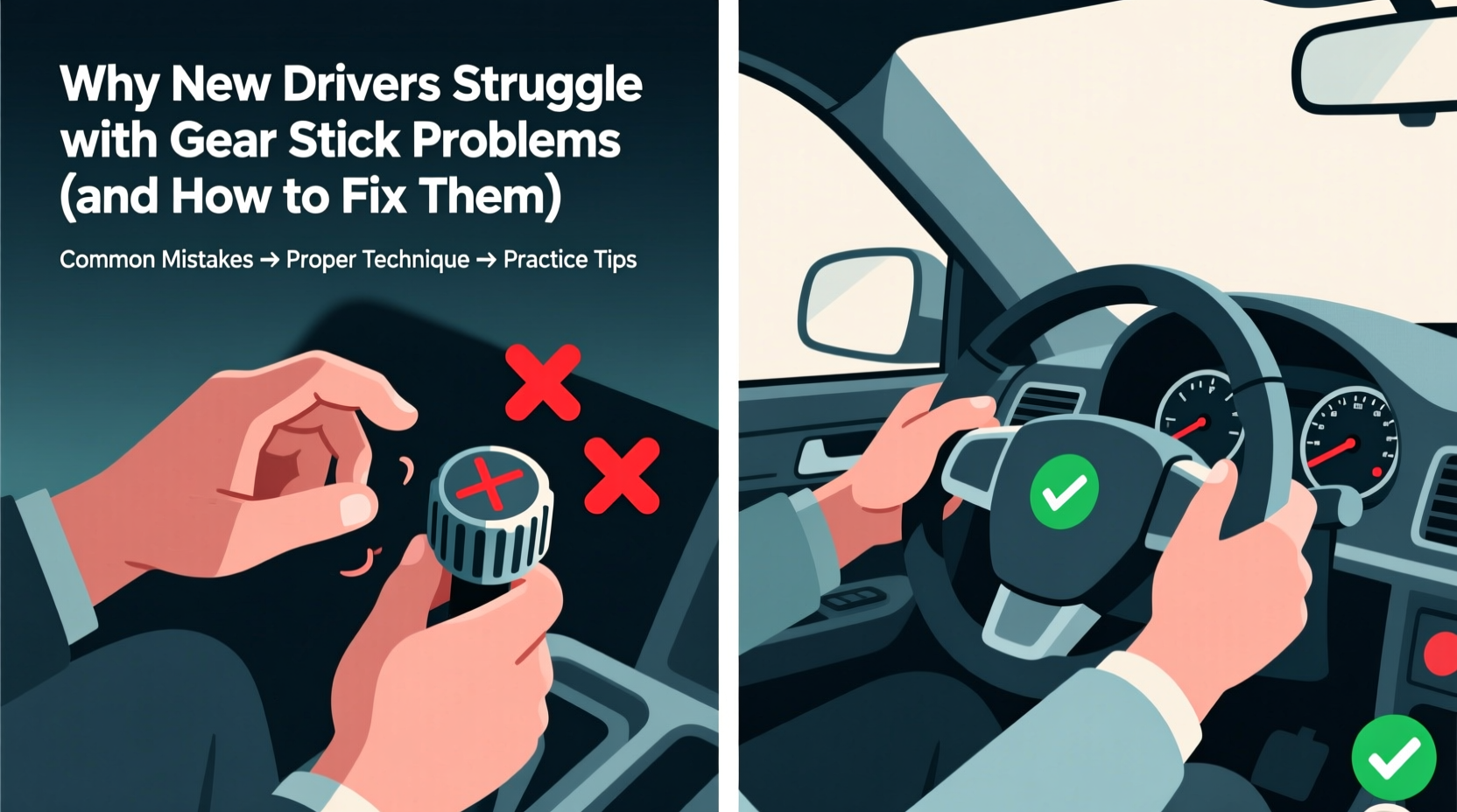 new drivers gear stick problems