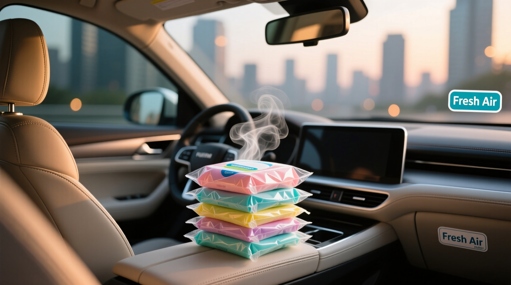 store dryer sheets in your car to keep you and your car