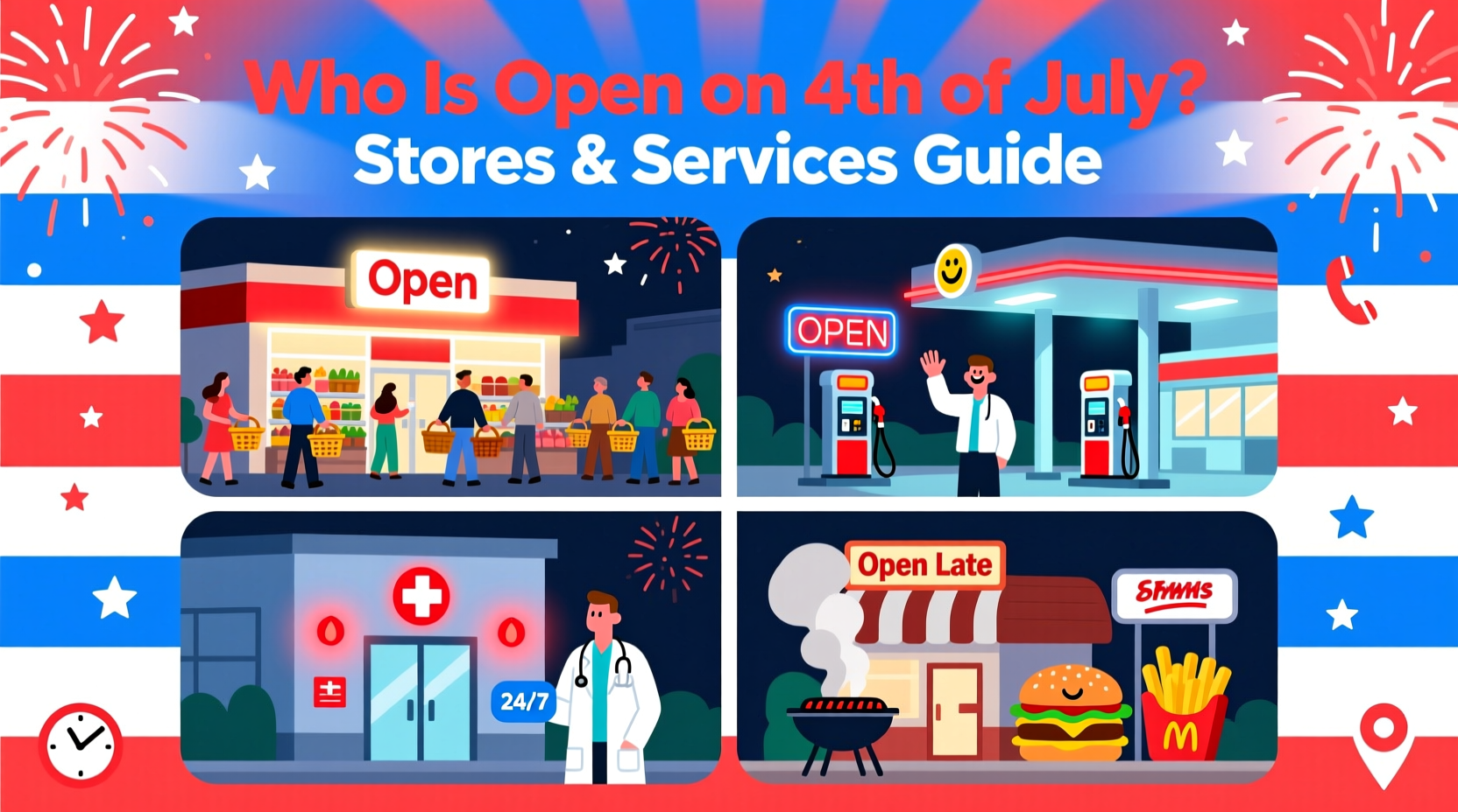 who is open on 4th of july