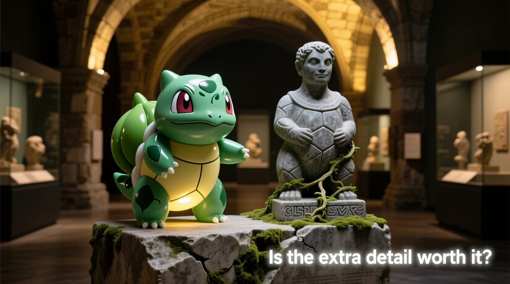 bulbasaur figure vs statue is the extra detail of a statue really worth it