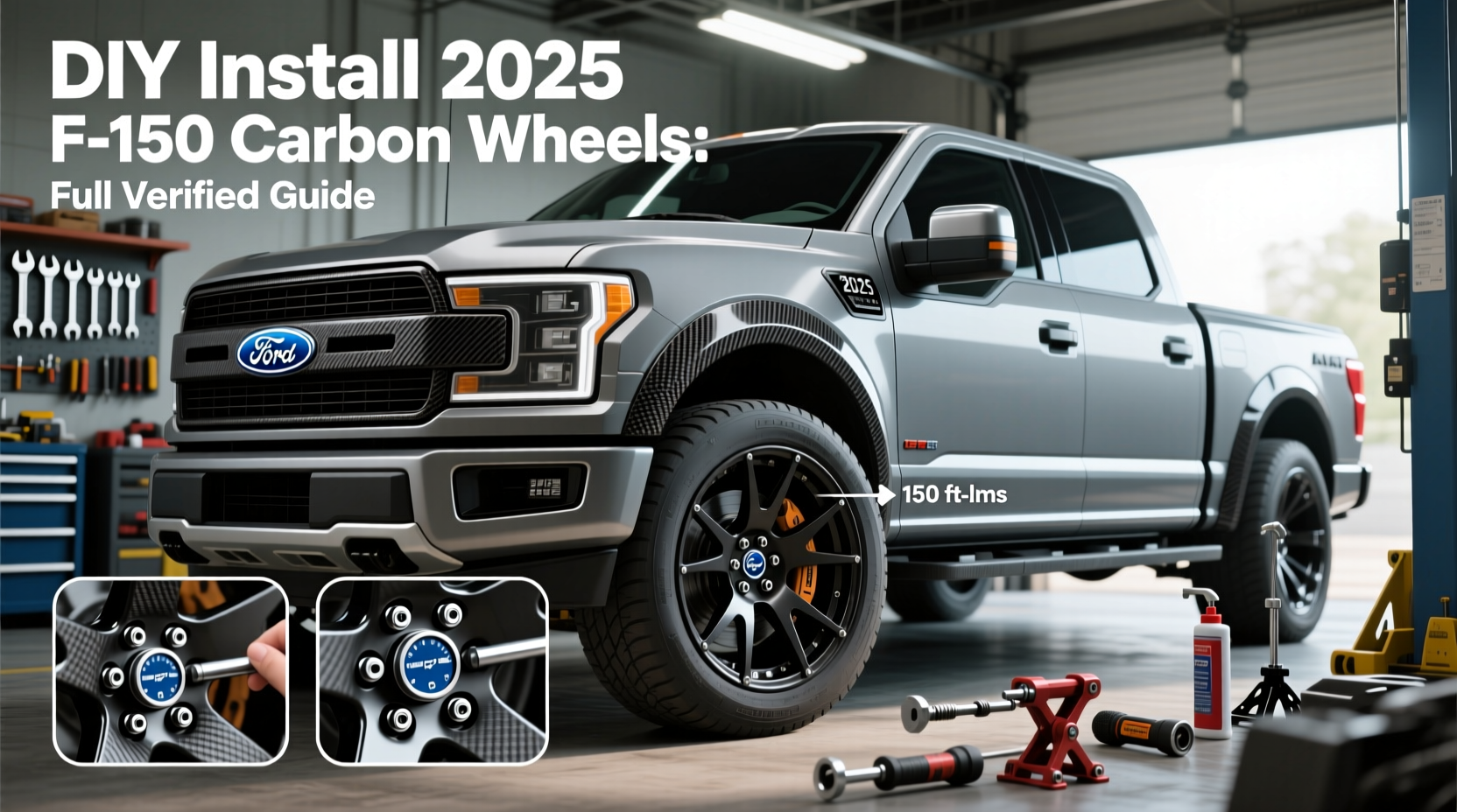 diy install 2025 f150 carbon wheel