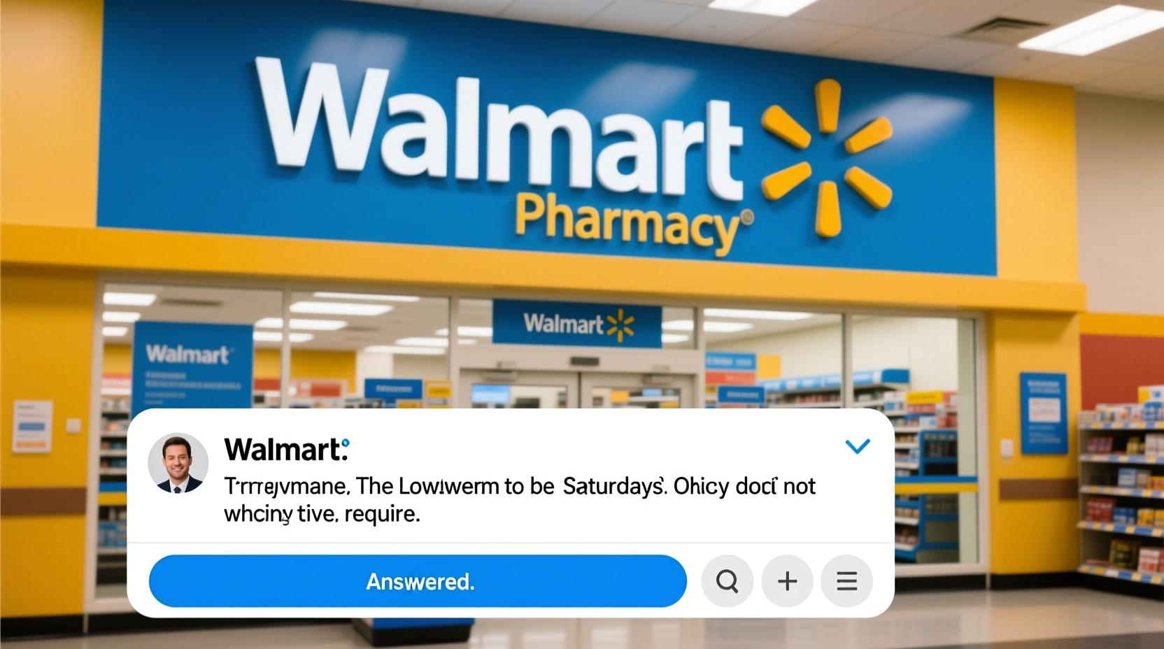 is walmart pharmacy open on saturdays