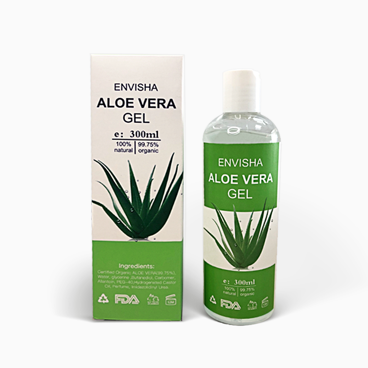 ENVISHA Aloe Gel Custom Private Label Natural Organic Aloe Vera Soothing  Gel 100% Pure Aloe Vera Gel