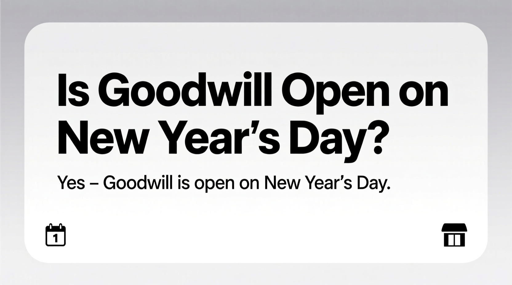is goodwill open new year day