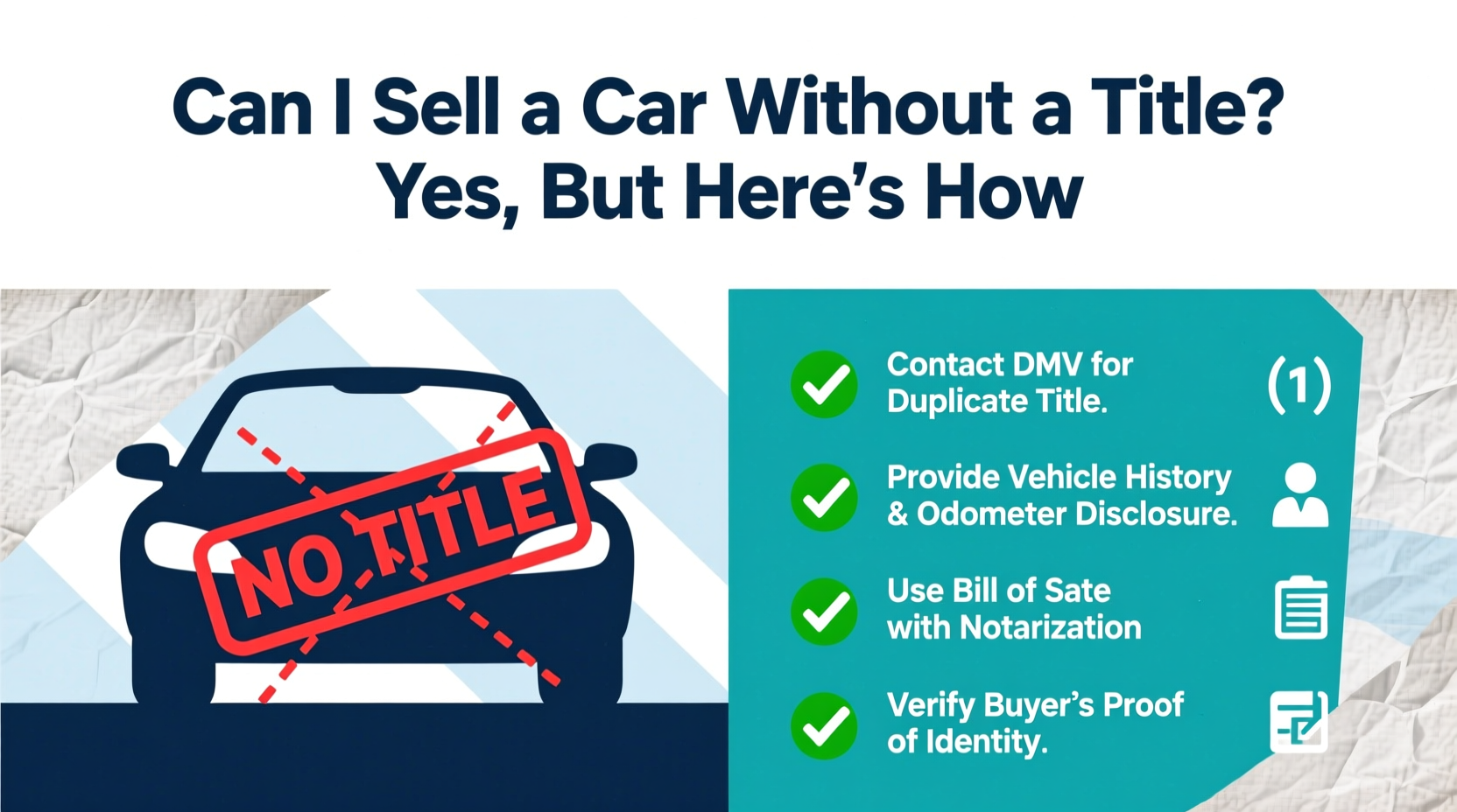 can i sell car without title
