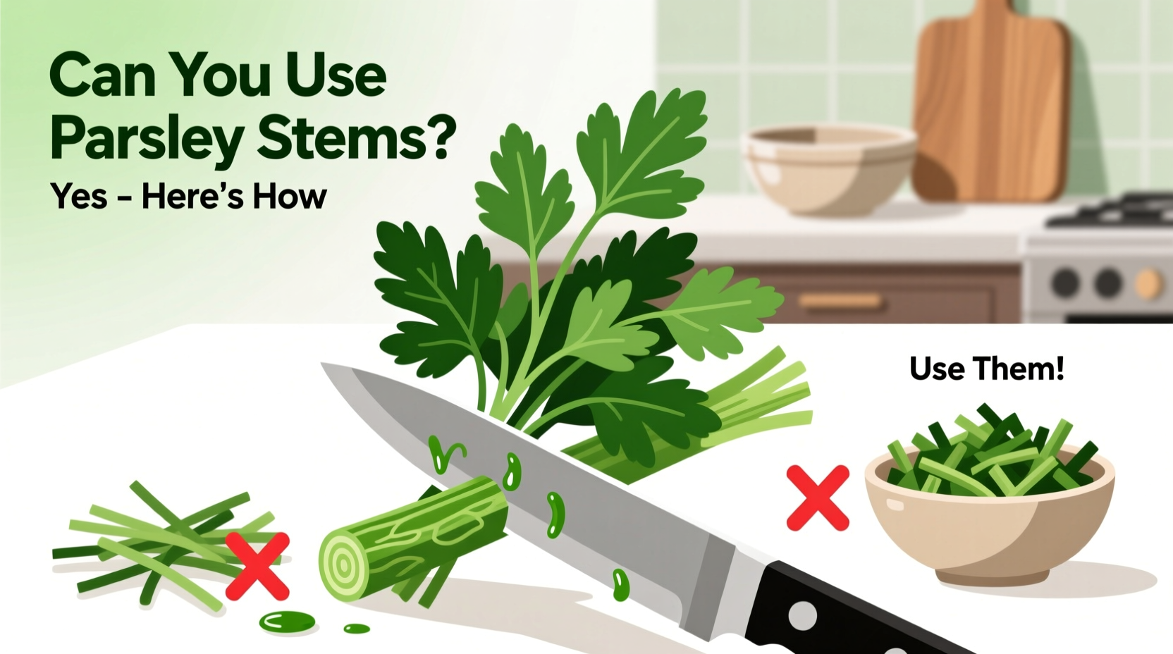 do you use parsley stems