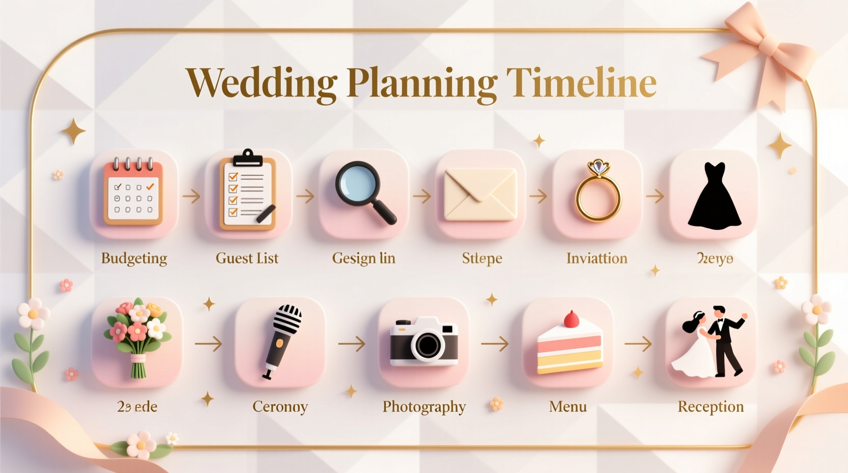 how to plan a wedding step by step
