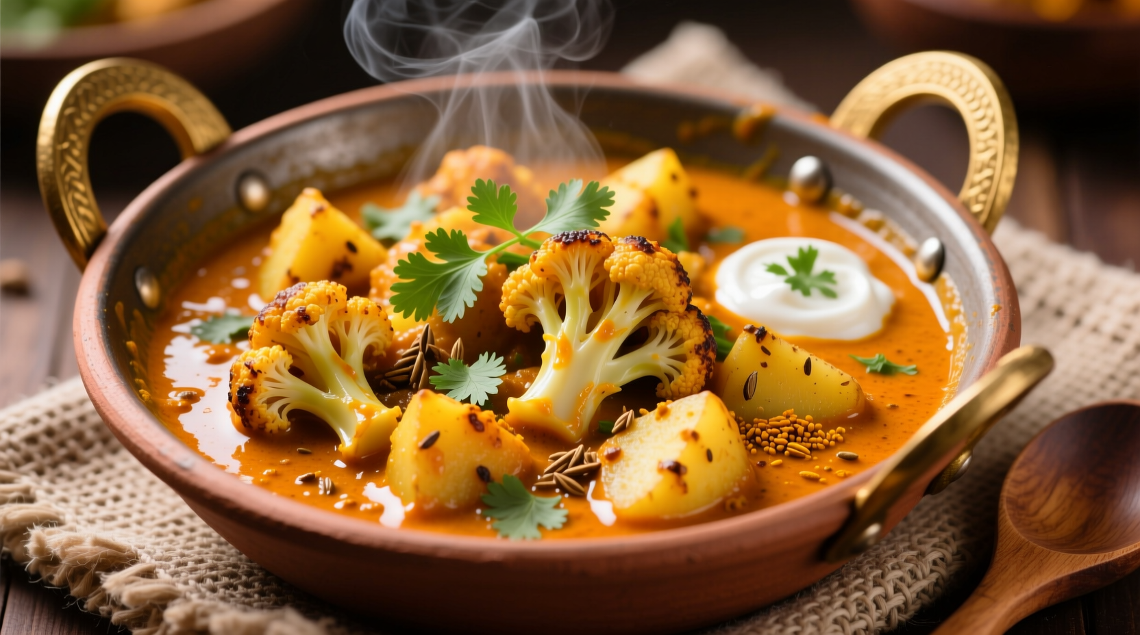 cauliflower and potato curry