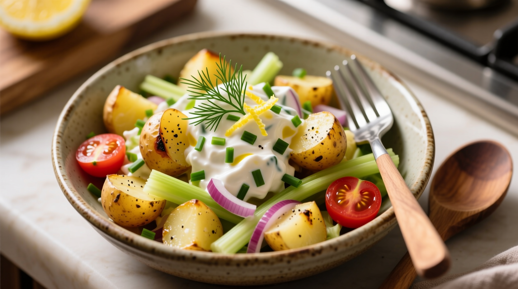 recipe for potato salad without mayo