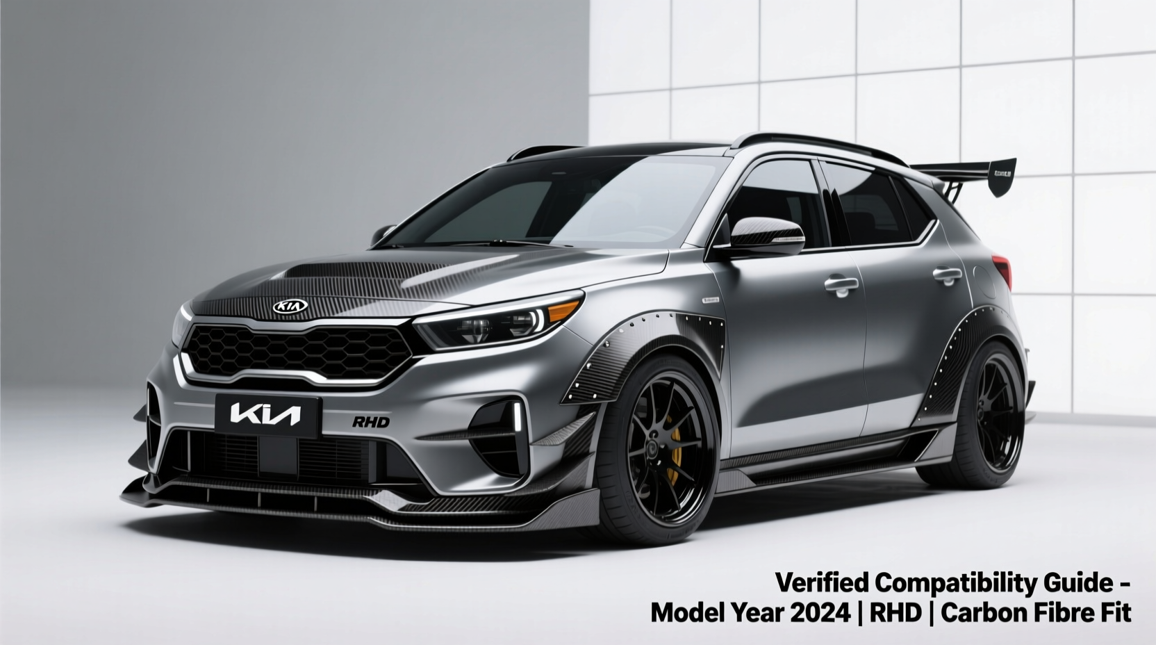 kia seltos rhd carbon fibre fit