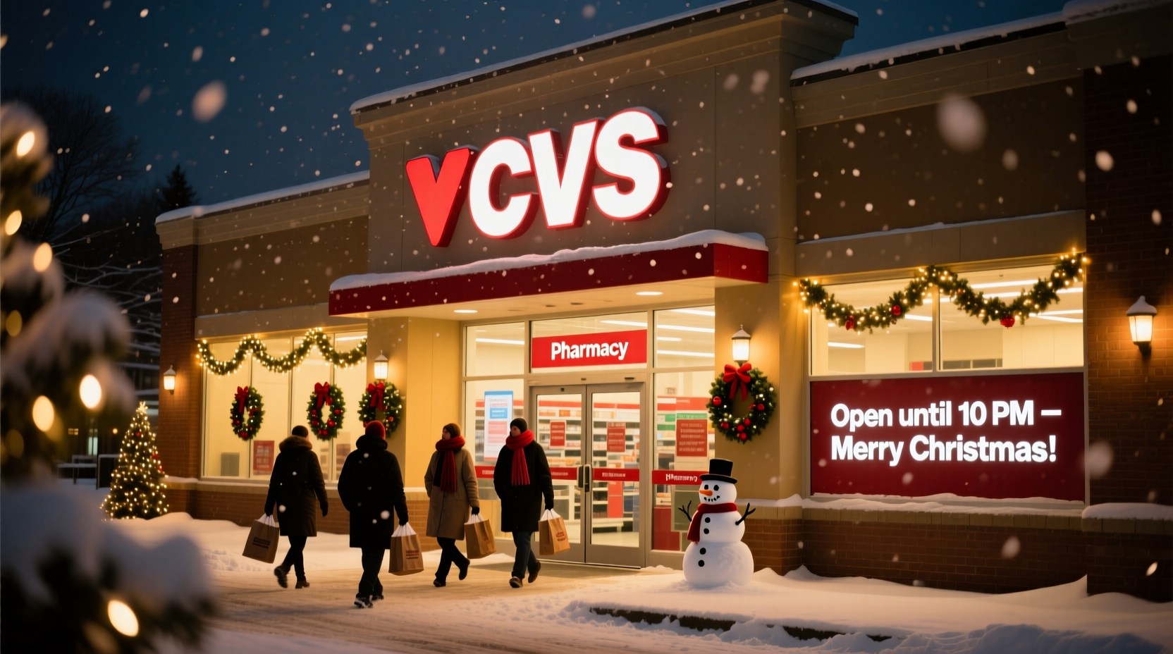 how late is cvs open on christmas eve