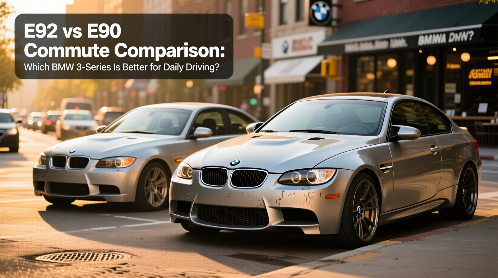 e92 vs e90 commute comparison