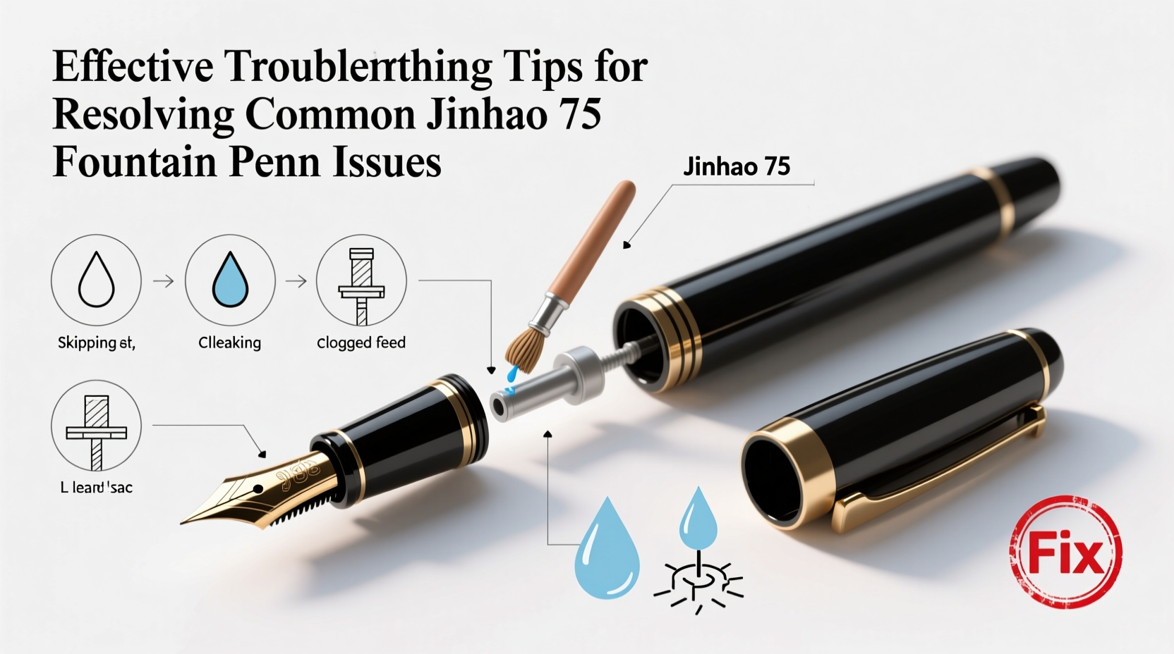 effective troubleshooting tips for resolving common jinhao 75 fountain pen issues