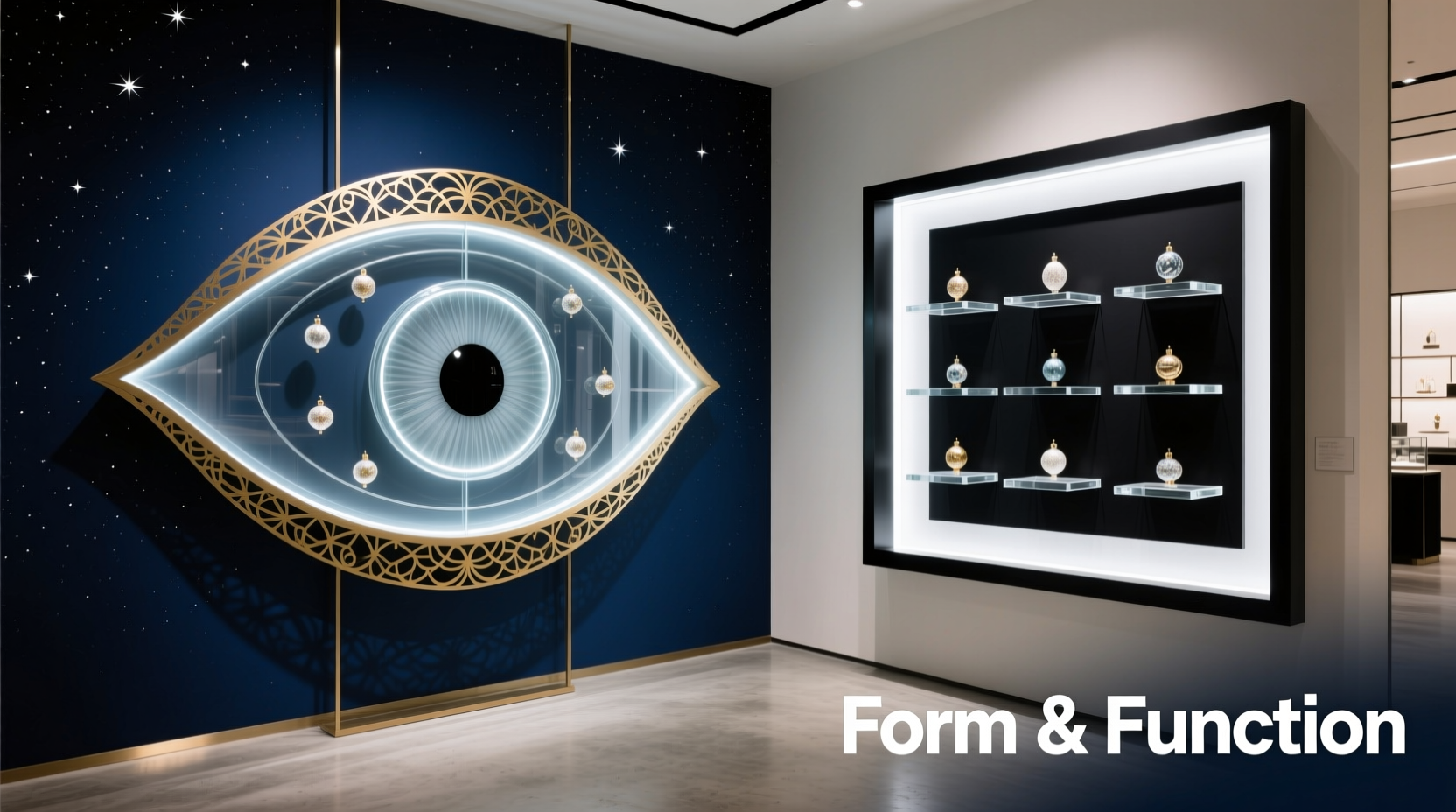 eye shaped vs rectangular ornament displays which showcases your ornaments best