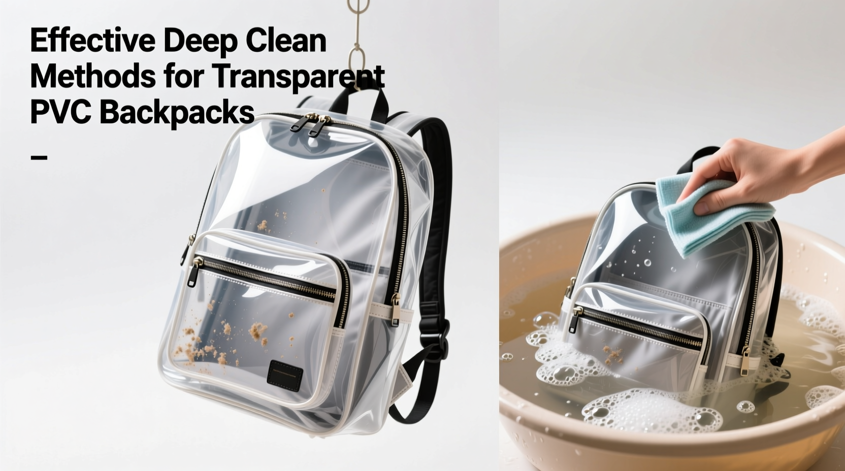 effective methods to deep clean and maintain your transparent pvc backpack