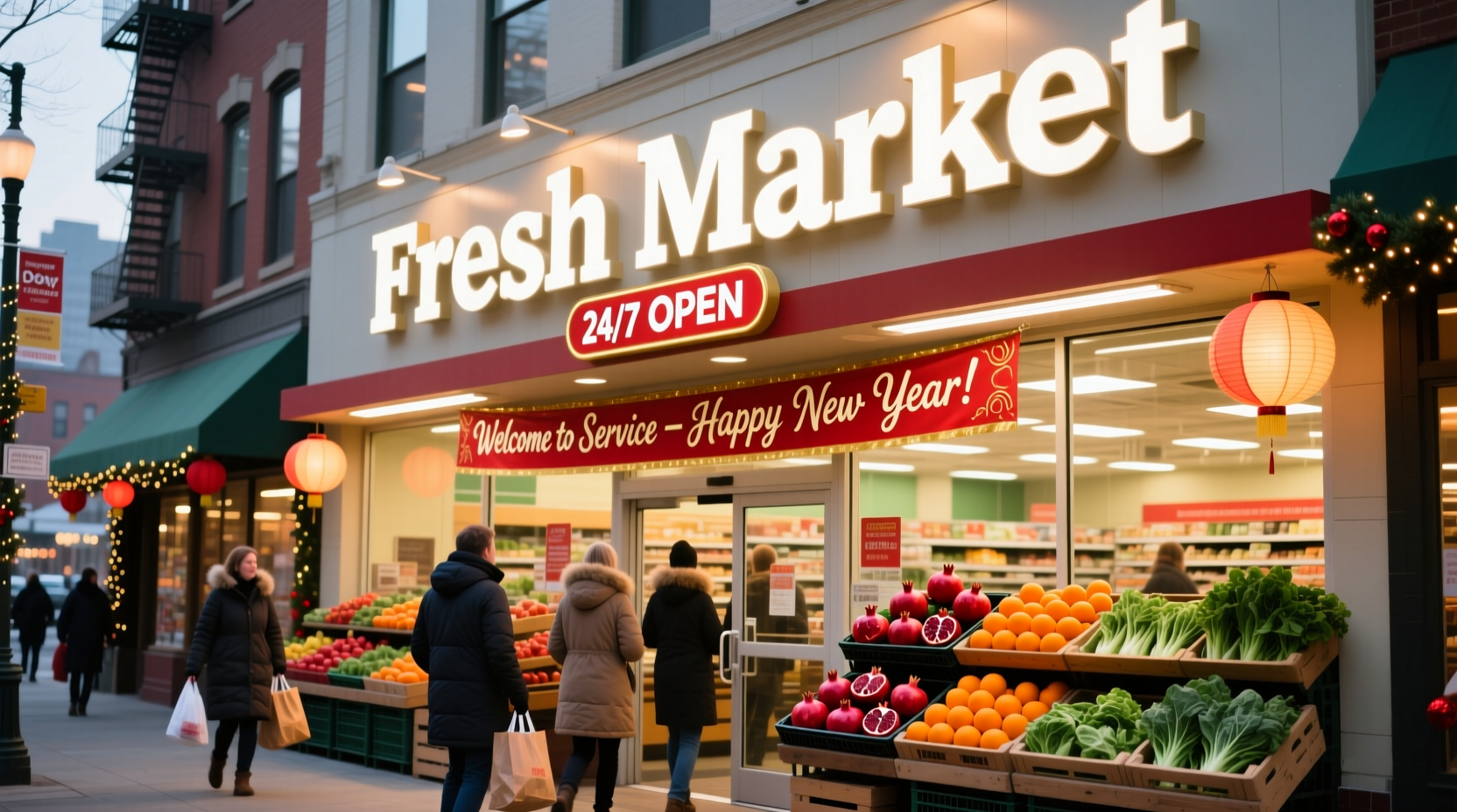 is fresh market open on new years day